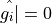 \hat{g_i|} = 0