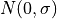 N(0, \sigma)